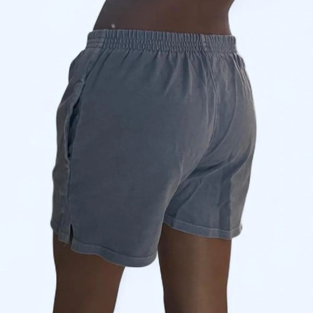 Brandy Melville Blue Rosa Sweat Shorts - Picture 3 of 4